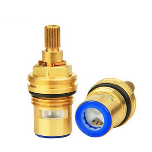 1/4 Turn Brass Ceramic Disc Cartridge Faucet Bathroom Valve Core