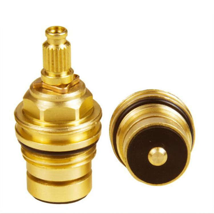 1/4 Turn Brass Ceramic Disc Cartridge Faucet Bathroom Valve Core