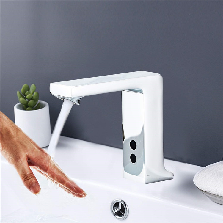 Zinc Alloy Touchless Sensor  faucet bathroom  Activated Sink Water Tap Electronic Infared  Hands Free Sink Basin  Smart Faucet