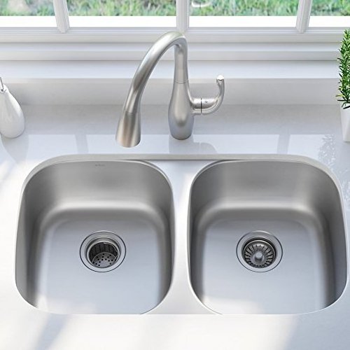 stainless steel kitchen sink for kitchen Undermount 50/50 Double Bowl w/ 18Guage