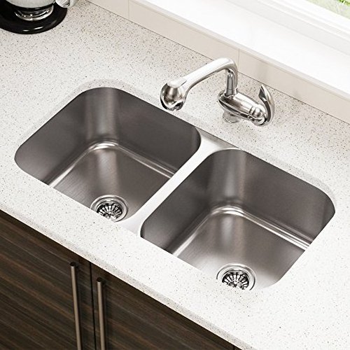 stainless steel kitchen sink for kitchen Undermount 50/50 Double Bowl w/ 18Guage