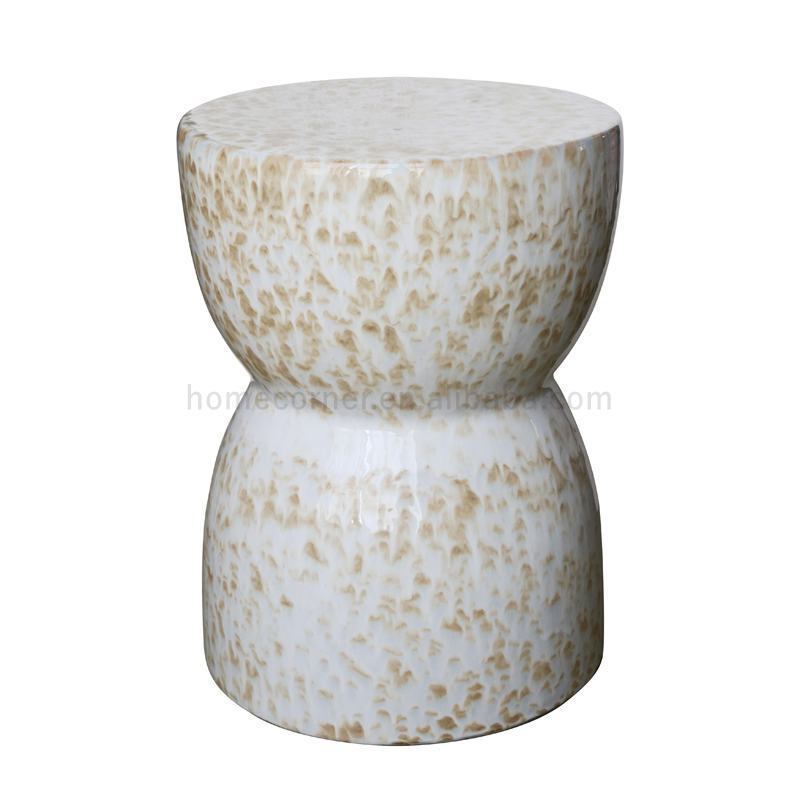 Custom Modern Luxury Classical Drum Ceramic Stool  Outdoor Chinese Garden Black Stool