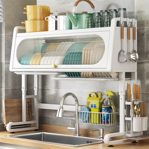 Over The Sink Dish Drying Rack 3 Tier Large Kitchen Dish Rack Over The Counter Metal Dish Drying Rack Adjustable