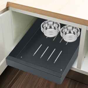 Pull out Cabinet Organizer, Carbon Steel cabinet drawers, Pantry storage Shelves With Nano Adhesive Strip