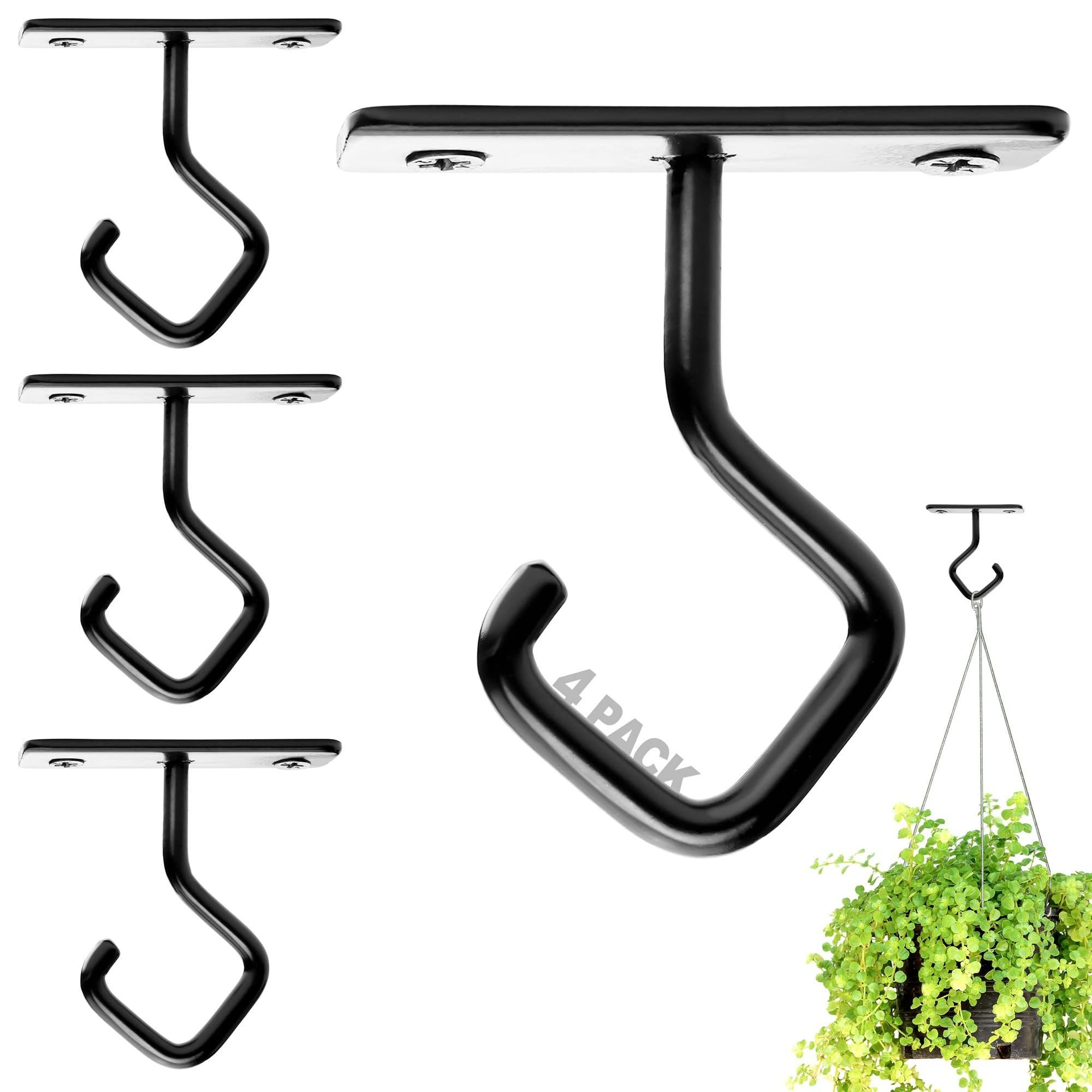 Ceiling Hooks for Hanging Plants, Iron Plant Hanger for Wall Mount