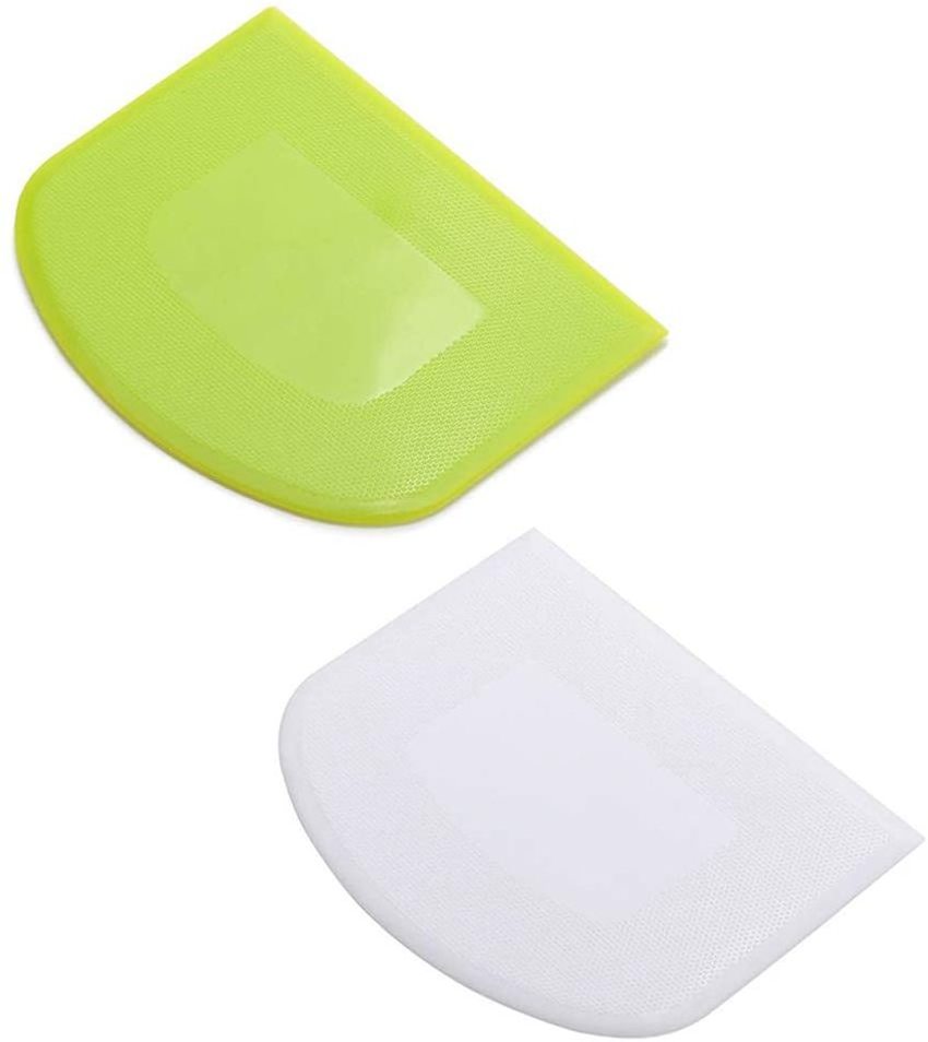 Food-safe Plastic Dough Cutter Dough Scraper  Bench Scraper Multipurpose Food Scrappers