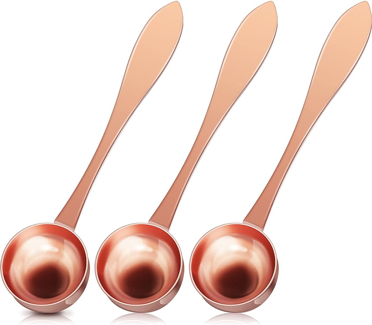 Rose Gold Coffee Scoop Tea Spoons Stainless Steel Measuring Mini Spoon Tablespoon Stirring Spoon for Coffee Tea Sugar