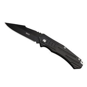 Stainless Steel Blade and Black Handle Folding Pocket Knife