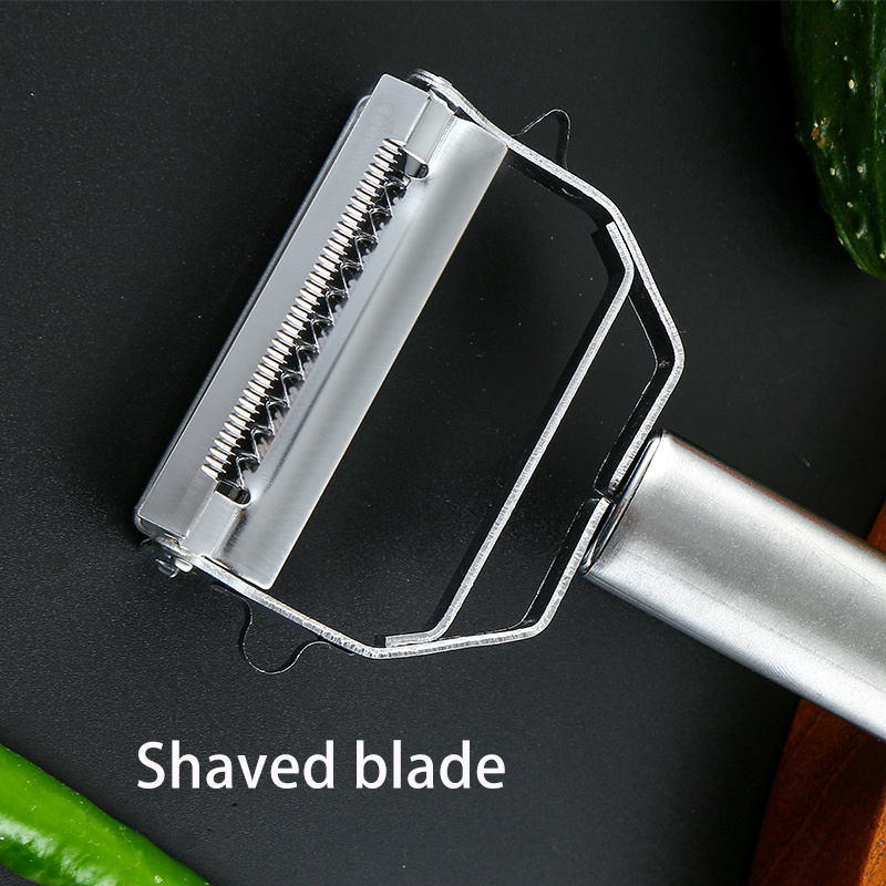 Ultra Sharp Vegetable Peeler Stainless Steel 2 in 1 Julienne Vegetable Peeler Perfect for Carrot Potato Cucumber Gadget