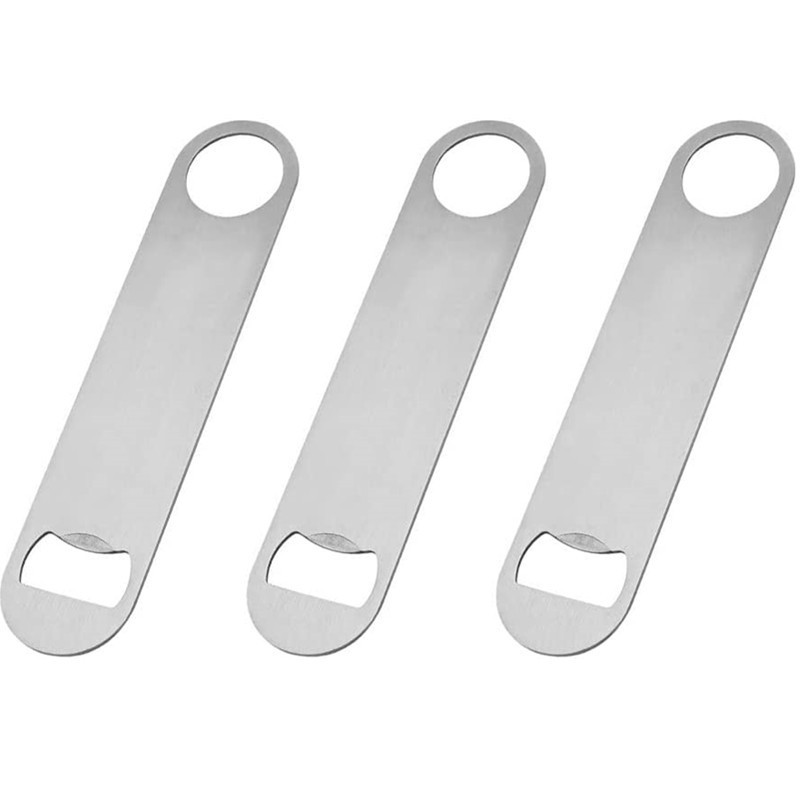 Durable Beer Bottle Opener Stainless Steel Flat Bottle Opener for Kitchen Bar or Restaurant