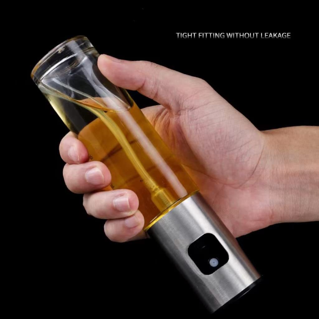 High quality stainless steel olive oil spray glass oil dispenser for kitchen cooking