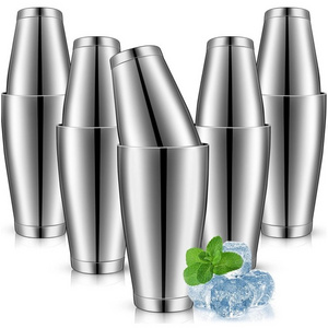 Professional Stainless Steel Bar Cocktail Shaker Boston Shaker Martini Drink Shaker for Bartending and Home Bar