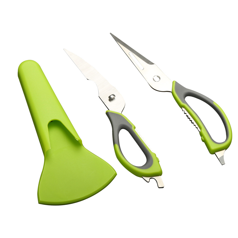 Multi Purpose Stainless Steel Kitchen Scissors and Poultry Shears Heavy Duty With Magnetic Cover