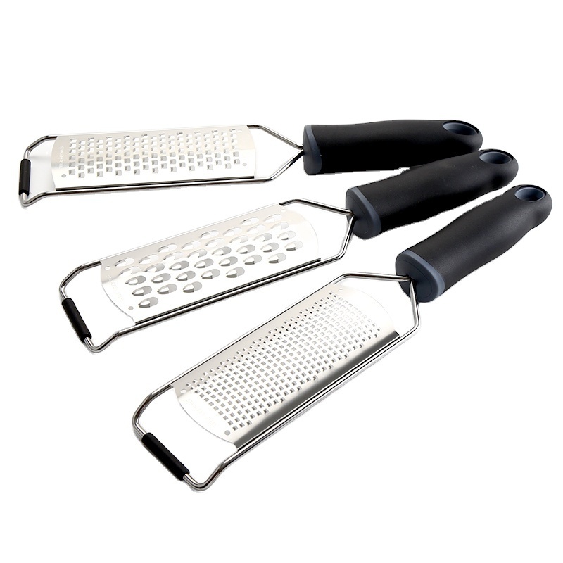 Stainless Steel Cheese Grater Vegetable Fruit Grater Lemon Zester Grater Ergonomic Comfort Grip and Razor Sharp Stainless Steel