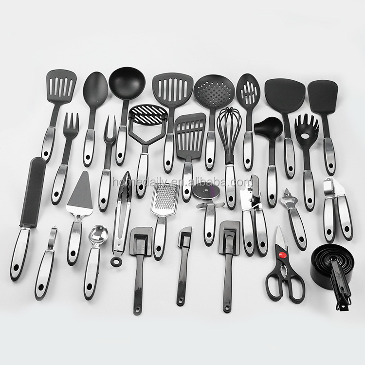 38 Pieces Stainless Steel and Nylon Kitchen Utensils and Gadget Set