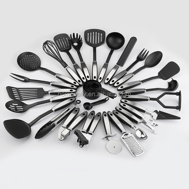 38 Pieces Stainless Steel and Nylon Kitchen Utensils and Gadget Set