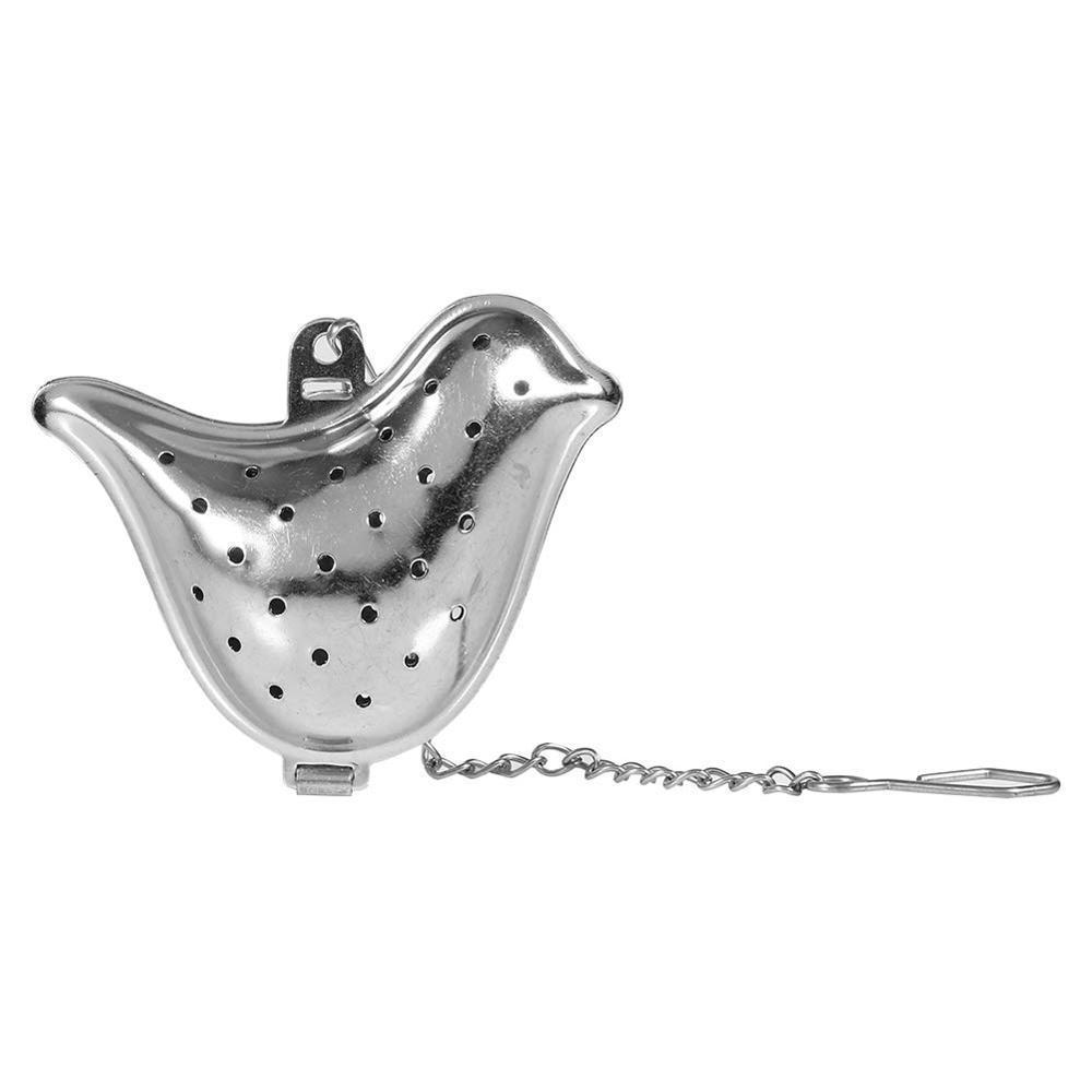 Bird Shaped Stainless Steel Tea Infuser Tea Strainer with Long Chain Tea Filter Interval Diffuser with Hook