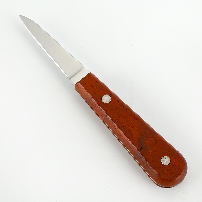 Stainless Steel wooden handle  Shucking Shellfish Clam Knife  Opener Seafood Tool