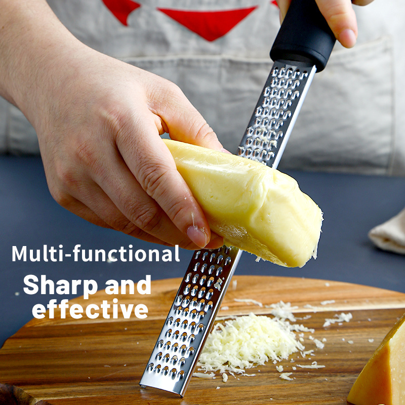 Citrus Zester and Cheese Grater  Premium Non-Slip Grip Handle Dishwasher Safe Lemon Zester  Chocolate Ginger Grater