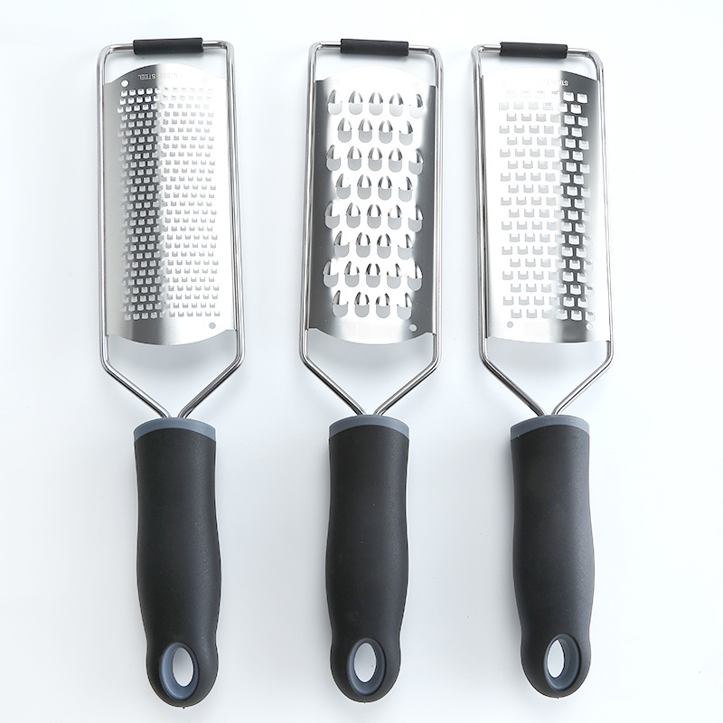 Stainless Steel Cheese Grater Vegetable Fruit Grater Lemon Zester Grater Ergonomic Comfort Grip and Razor Sharp Stainless Steel