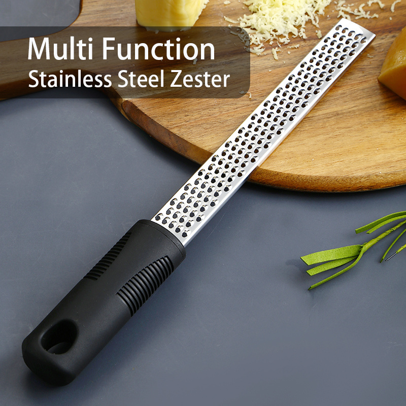 Citrus Zester and Cheese Grater  Premium Non-Slip Grip Handle Dishwasher Safe Lemon Zester  Chocolate Ginger Grater