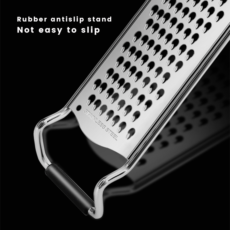 Professional Sharp Stainless Steel Extra Wide Blade Lemon Zester Grater Ginger Garlic Parmesan Cheese Grater with Handle