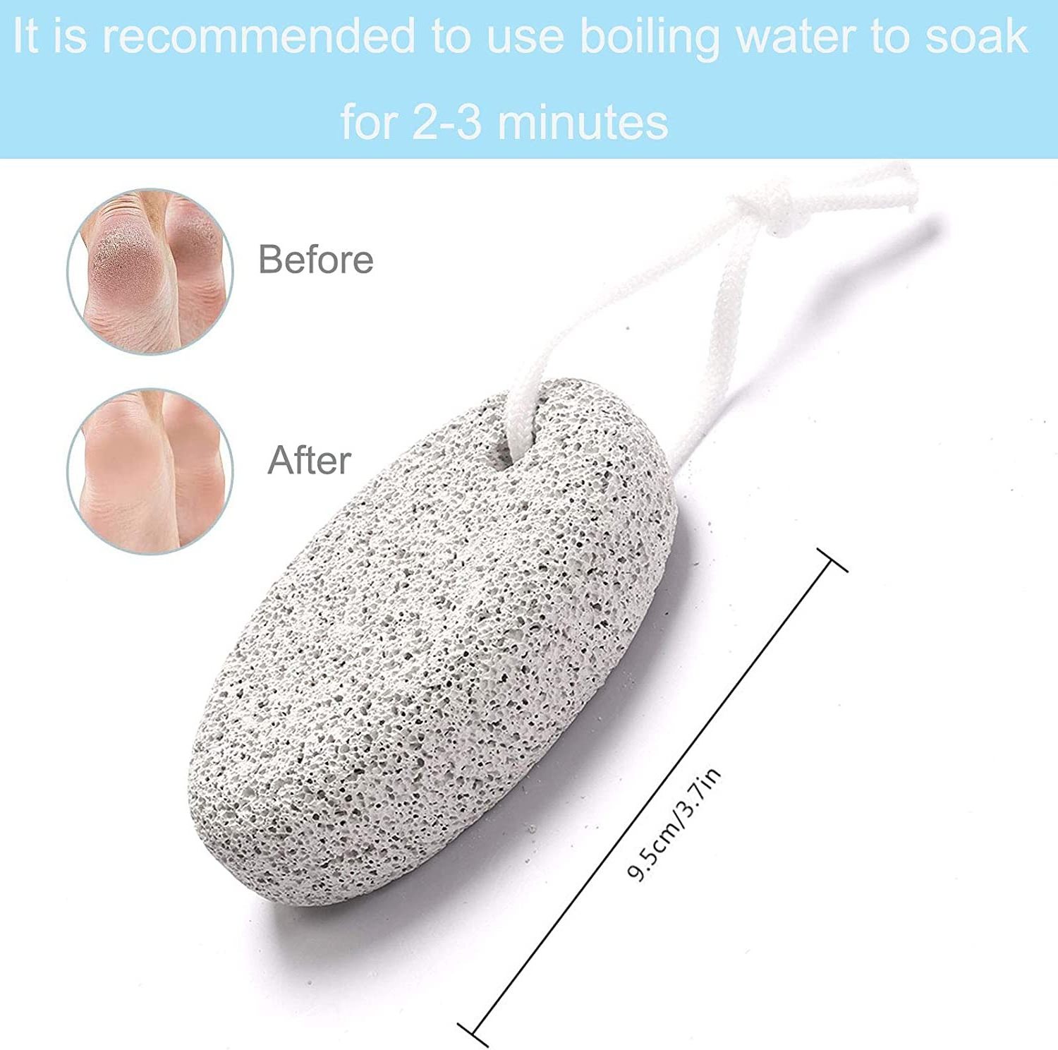 Natural Foot Pumice Stone for Feet Lava Pedicure Tools Hard Skin Callus Remover