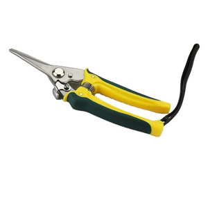 Gardening Pruning Shears Hand Scissors with Straight Stainless Steel Blades for Trimming Herbs Plants Hydroponic