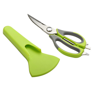 Multi Purpose Stainless Steel Kitchen Scissors and Poultry Shears Heavy Duty With Magnetic Cover