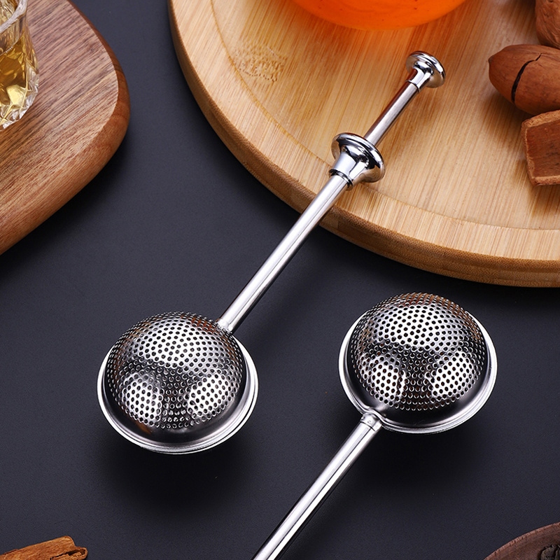 Tea Infuser Stainless Steel Tea Strainer Steeper Tea Diffuser With Long-handle Reusable Filter