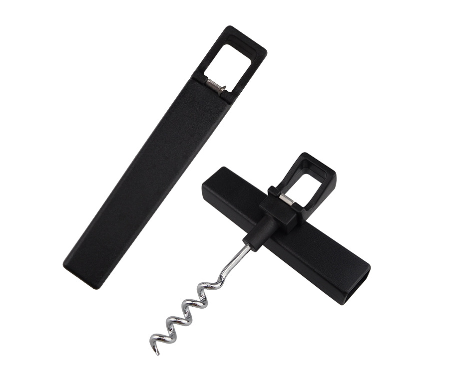 Simple Vertical Plastic Wine Bottle Opener Travel Easy Portable Basic Corkscrew Wine Opener