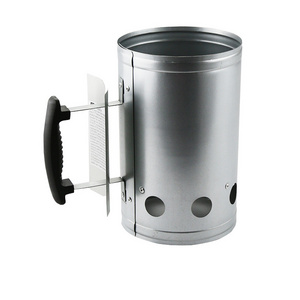 BBQ Charcoal Grill Chimney Starter with Quick Release Trigger