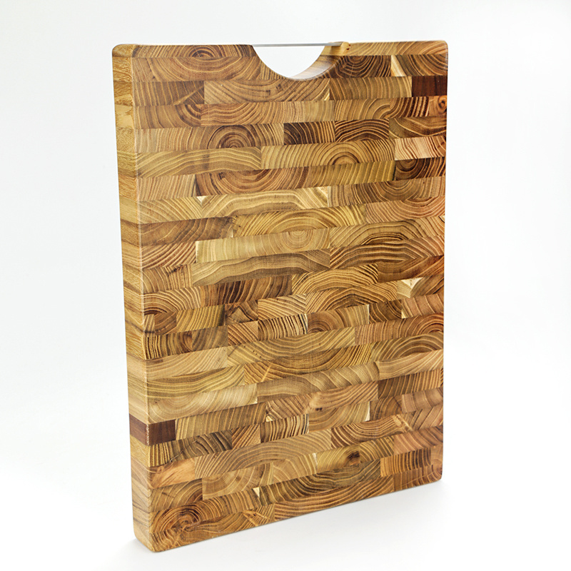 Teak Wood Cutting Board  Cured with Beeswax and Natural Oils  Extra Wood Moisturizer Included