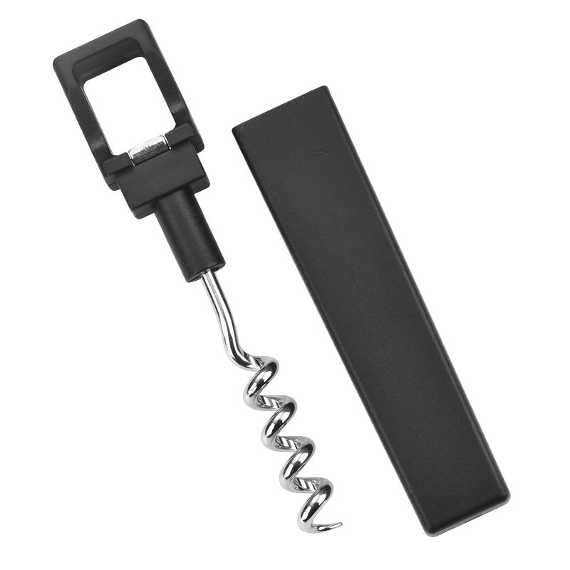 Simple Vertical Plastic Wine Bottle Opener Travel Easy Portable Basic Corkscrew Wine Opener