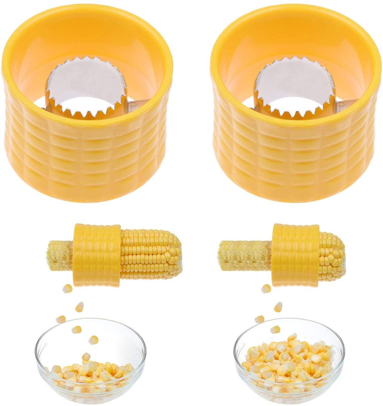 Set of 2 Corn Stripping Tool These Corn Cobber Tools are the Easiest Way to Remove Kernels from Fresh Corn