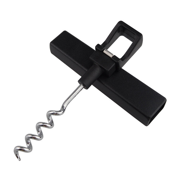 Simple Vertical Plastic Wine Bottle Opener Travel Easy Portable Basic Corkscrew Wine Opener