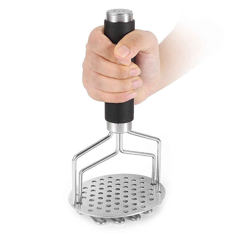 Stainless Steel Dual Press  With Non Slip Handle Potato Masher Hand Press Avocado Masher Premium Heavy Masher Ricer