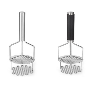 Stainless Steel Dual Press  With Non Slip Handle Potato Masher Hand Press Avocado Masher Premium Heavy Masher Ricer