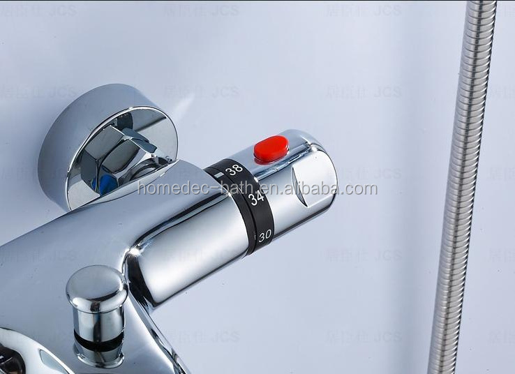 Thermostatic Mixer For Bath And Shower Hot Cold Water Mixer Valve Bathroom Shower Faucet Wall Mounted Mixer Tap