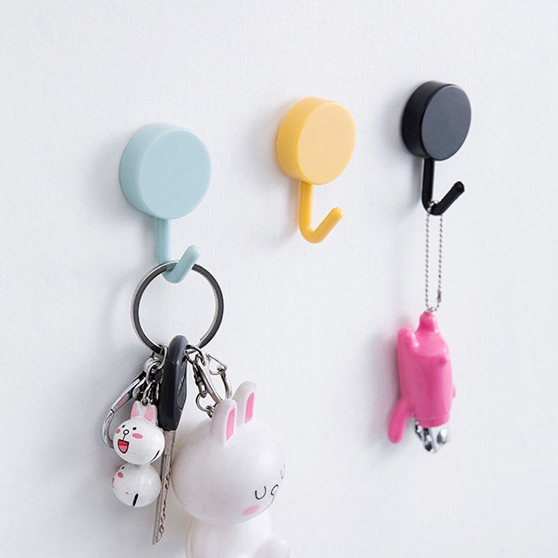 Adhesive Kitchen Wall Hooks 10 Packs Key Hook Holder Decorative Rack