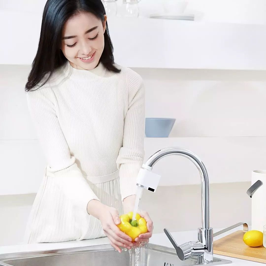 Touchless Faucet Adapter for Kitchen Bathroom Sink Smart Sensor Faucet with Anti-Overflow Water Saving Automatic Nozzle