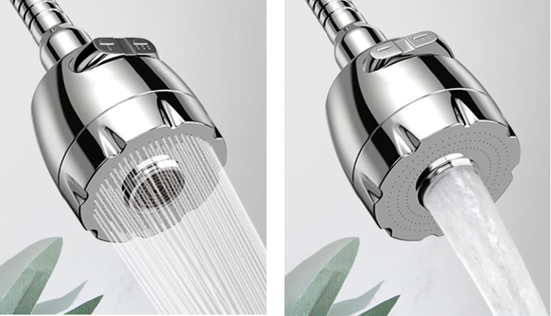 2 Modes Faucet Extender Anti-Splash Kitchen Sink Aerators 360 Rotatable Kitchen Faucet Sprayer Head Replacement