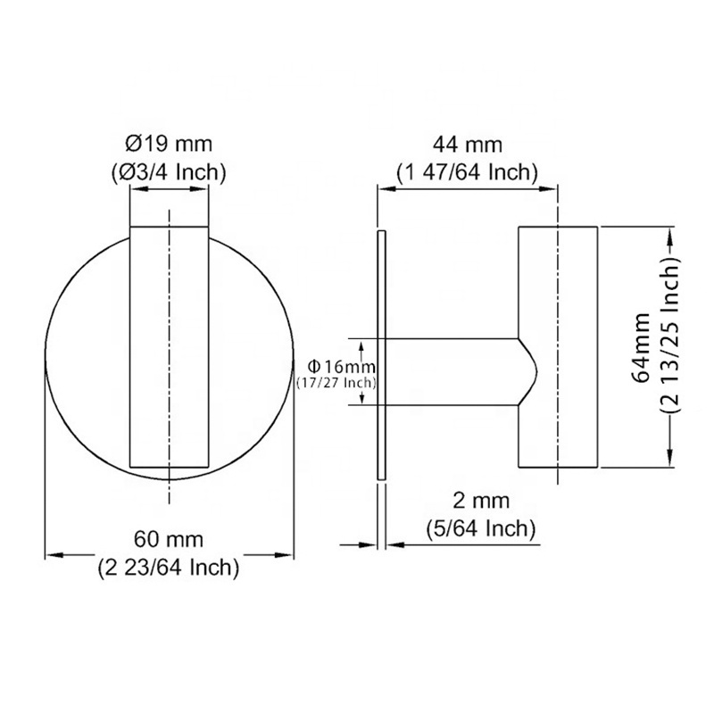 Hots sales 304 stainless steel Round Self Adhesive Hooks Hat Towel Robe Coat Stainless Steel Door wall Hooks Hanger