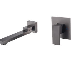 Wall Mounted Faucet Concealed Faucet Hotel Bathroom Embedded Basin Cold and Hot Water Basin Faucet