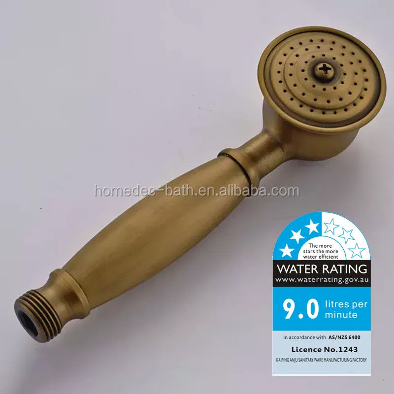 European antique copper exposed rainfall shower set single handle brass bath shower mixer taps faucet with sliding bar