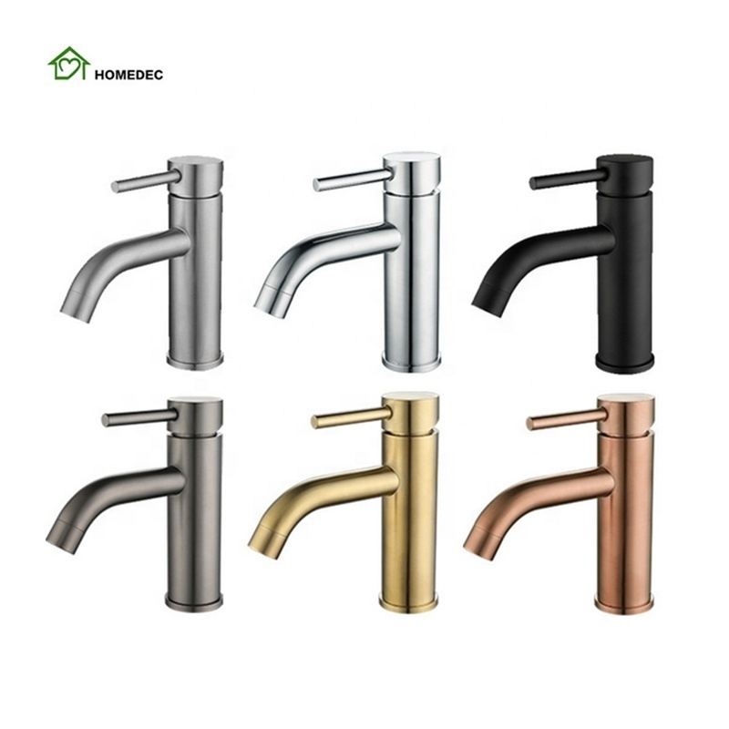 Factory supplier modern bathroom sink tap single handle water wash hand basin faucet