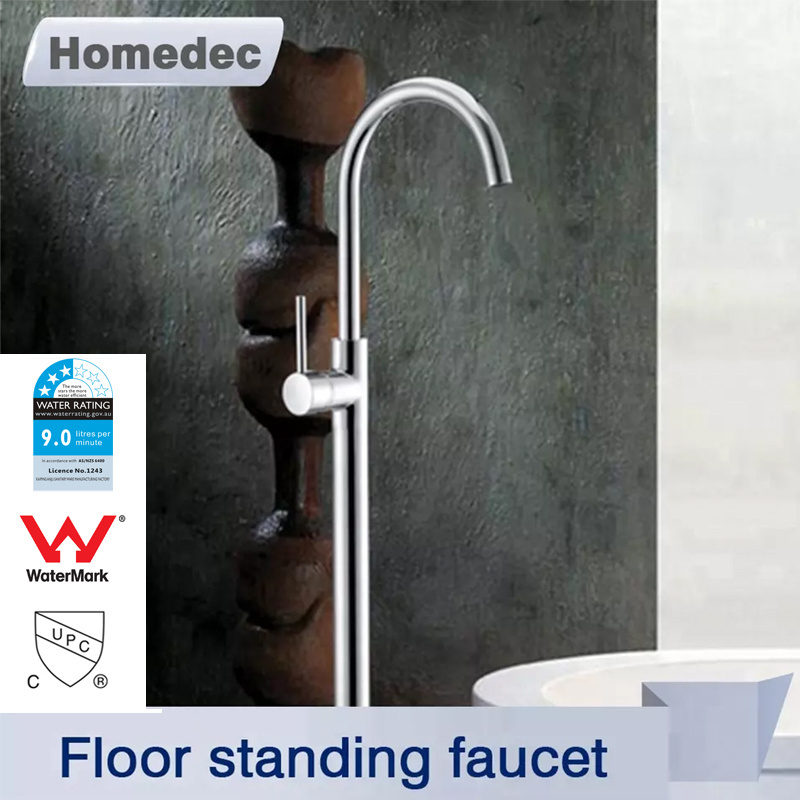 Kaiping supplier brass floor free stand faucet bath shower mixer Bathtub faucet