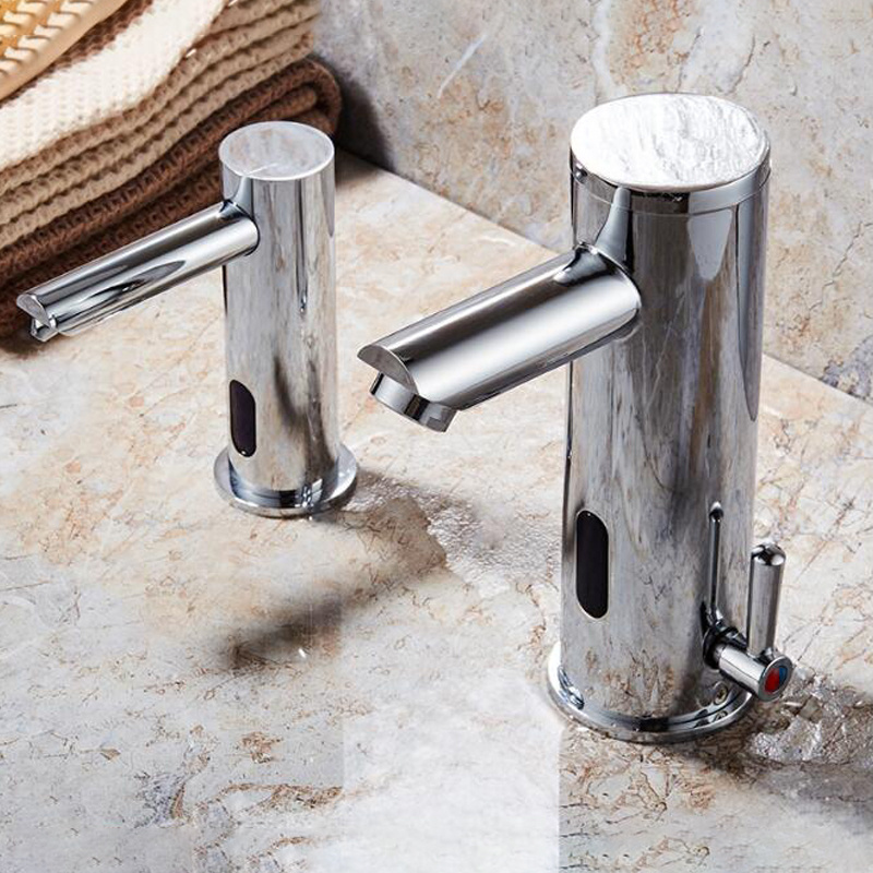 brass hot and cold smart bathroom sensor faucet IR basin faucet tap