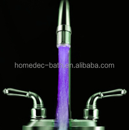 7 color change hydro power led faucet light