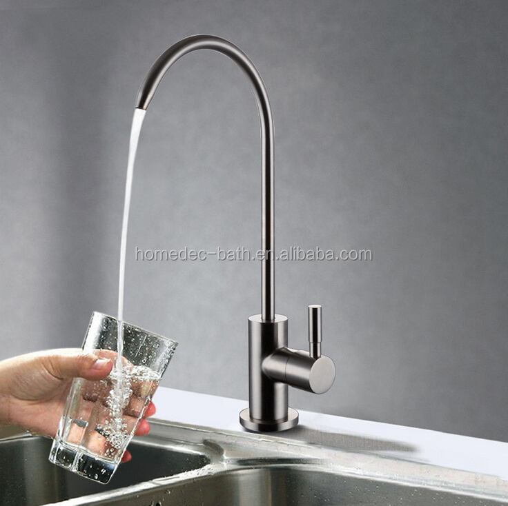 SUS304 stainless steel flexible rotatable lead free kitchen direct drinking faucet